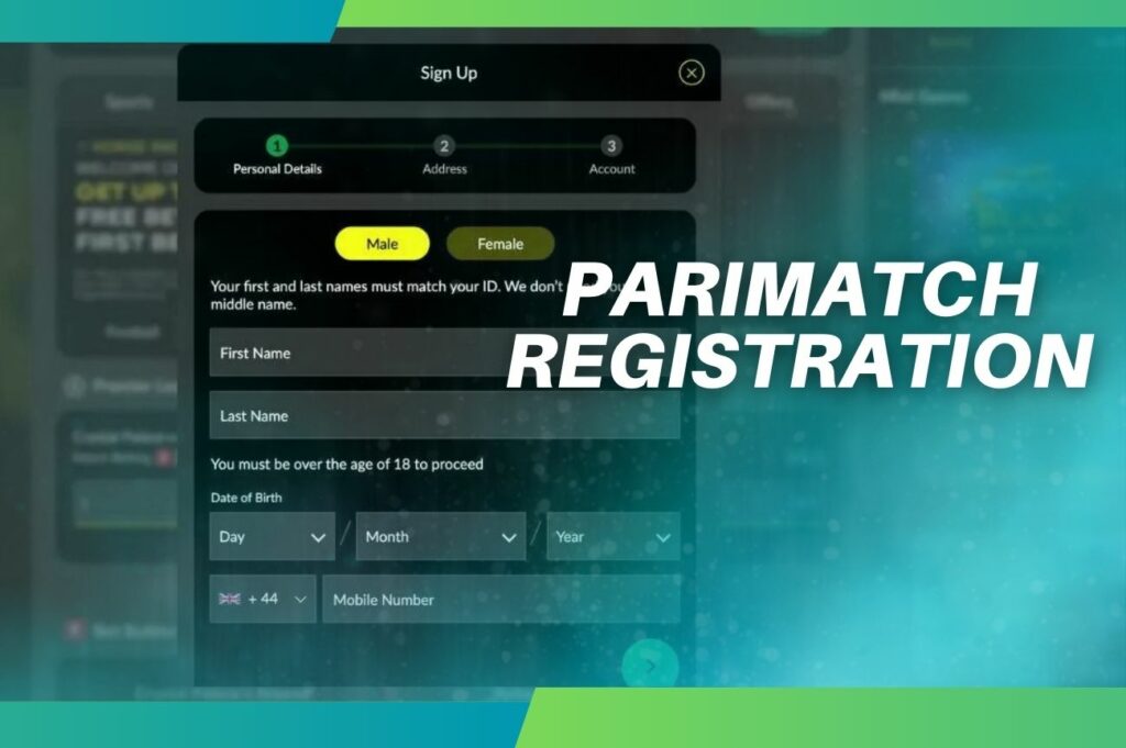 Parimatch gaming site registration instruction